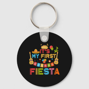 Kids Its My First Fiesta Birthday Mexican Cinco De Key Ring