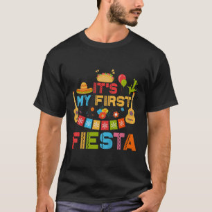Kids Its My First Fiesta Birthday Mexican Cinco De T-Shirt