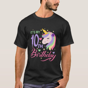 Kids It's My Teenth 10Th Birthday Teen 10 Years Ol T-Shirt