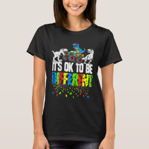 Kids It's Ok To Be Different Autism Awareness Mons T-Shirt