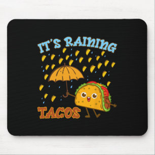 Kids Its Raining Taco-shirt Mexican Boy Funny Cinc Mouse Pad