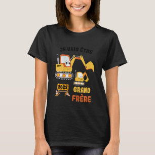 Kids Je vais être grand frère 2023 Pregnancy Annou T-Shirt