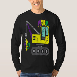 Kids Jester Crane Mardi Gras Cute Boys Kids Toddle T-Shirt