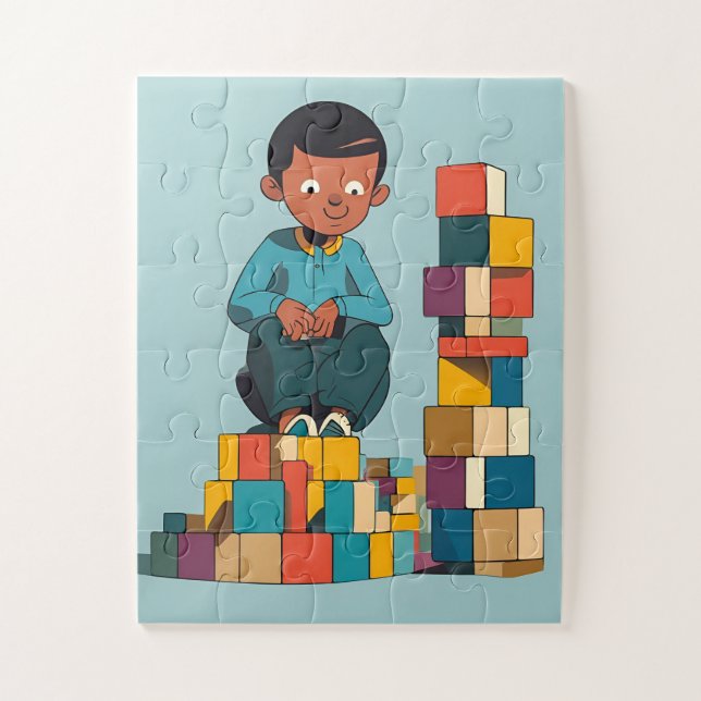 Kid's Jigsaw Puzzle with Gift Box (Vertical)