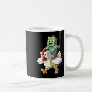 Kids Jock Chicken Shirt Pixel Art Gamer Zombie Boy Coffee Mug
