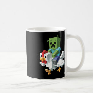 Kids Jock Chicken Shirt Pixel Art Gamer Zombie Boy Coffee Mug