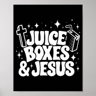 Kids Juice Box Hero And Jesus Diabetes Awareness Poster
