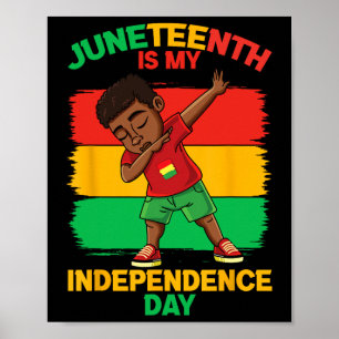 Kids Juneteenth Is My Independence Day Poster