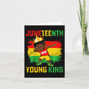 Kids Juneteenth King Celebrating 1865 Black Boys K Card