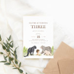 Kids Jungle Birthday – Jungle Friends Birthday Invitation<br><div class="desc">All you need is the bare necessities with this fun-loving and playful watercolor jungle-themed birthday invitation. Invite your friends and loved ones to celebrate your wild child with this fully customisable jungle wild animal design.</div>