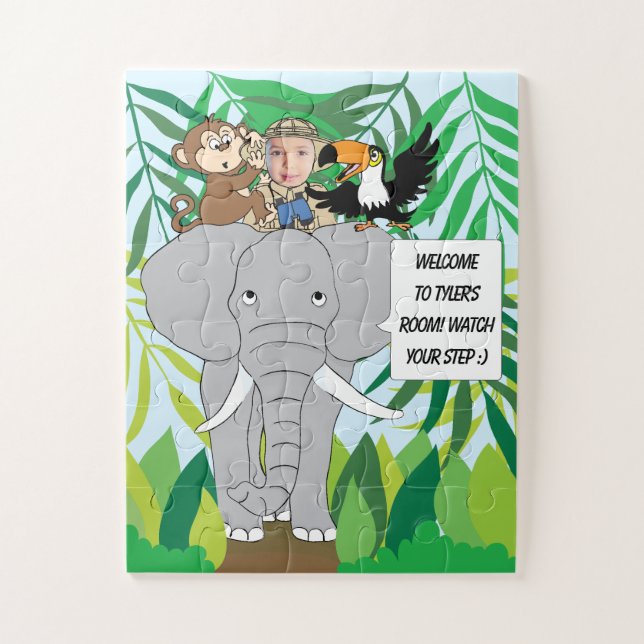 Kids Jungle Safari  Jigsaw Puzzle (Vertical)