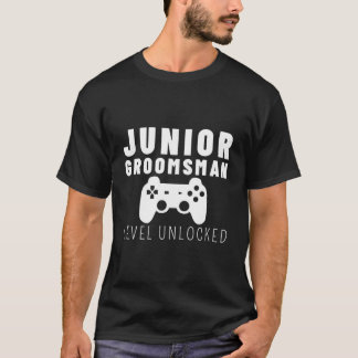 Kids Junior Groomsman Wedding Party Bachelor Party T-Shirt