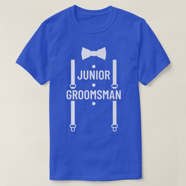 Kids Junior Groomsman Wedding Party Bachelor Party T-Shirt (Design Front)