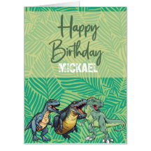 Kids Jurassic Dino Dinosaur Personalised Birthday 