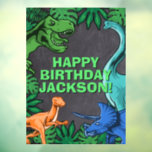 Kids Jurassic Trex Dino Dinosaur Birthday<br><div class="desc">This dinosur design is great for the birthday boy in your life. Give them a dino-mite bday with this dino themed design featuring a trex,  triceratops,  brontosaurus,  and raptor.</div>