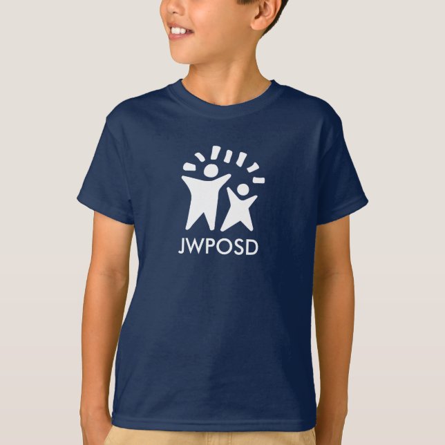 Kids' JWPOSD Navy T Shirt (Front)
