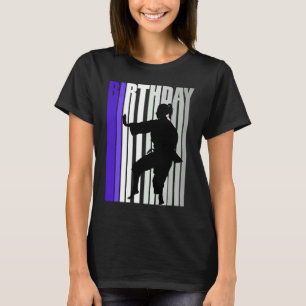 Kids Karate Birthday Sparring Womens Blue Colours T-Shirt