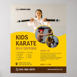 Kid's Karate Class Custom Poster