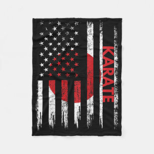 Kids Karate Shirt Martial Arts Gifts For Kids Japa Fleece Blanket