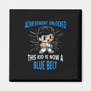 Kids Karate Student Blue Belt Award T Shirt Gift Magnet