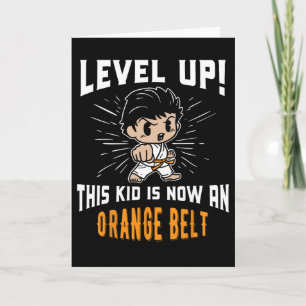 Kids Karate Uniform Orange Belt Award T Shirt Gift Card
