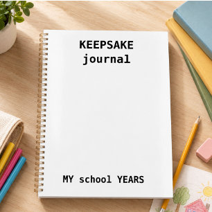 Kids Keepsake Journal - School Year Memory Planner