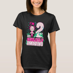 Kids Kids 2nd Birthday Two 2 Years Old Amazing Axo T-Shirt
