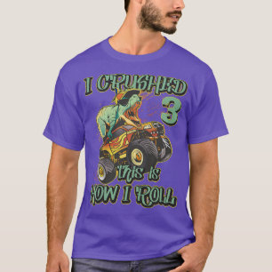 Kids Kids 3 Year Old Shirt 3rd Birthday Boy Monste