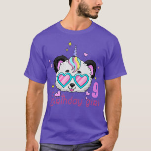 Kids Kids Birthday For Girl 9th Birthday 9 Year Ol T-Shirt