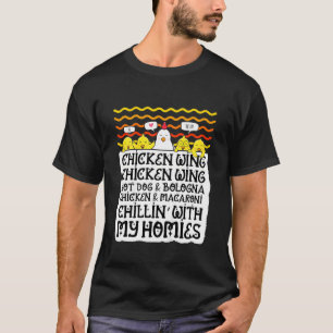 Kids Kids Chicken Wing Chicken Wing Hot Dog And Bo T-Shirt