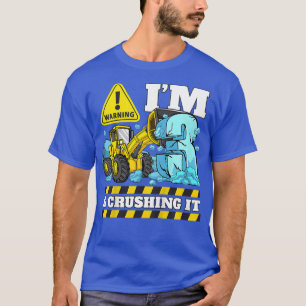 Kids Kids Construction Truck 3rd Birthday Boy 3 Bu T-Shirt