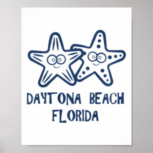 Kids Kids Cute Daytona Beach Florida Vacation  Poster