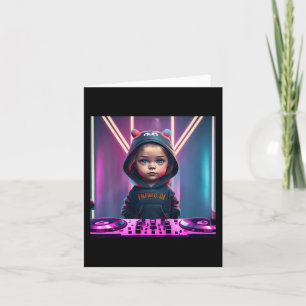 Kids Kids DJ Disc Jockey Fun Children's EDM Christ Card