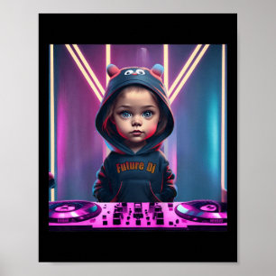Kids Kids Dj Disc Jockey Fun Children's Edm Christ Poster