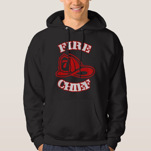 Kids Kids Fire Chief Fireman Fire Dept. Children Hoodie (Front)