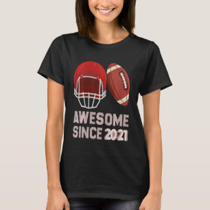 Kids Kids First Birthday Football Boy Born In 2021 T-Shirt
