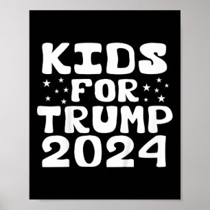 Kids Kids For Trump Election 2024 Poster
