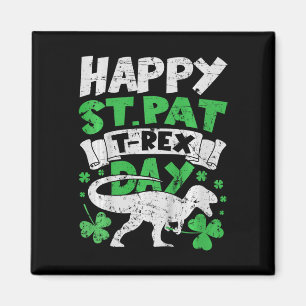 Kids Kids Happy St Pat Trex Day Dino St Patricks D Magnet