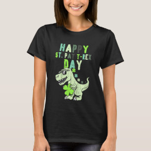 Kids Kids Happy St Pat Trex Day Dino St Patricks D T-Shirt