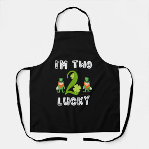 Kids Kids I’m Two Lucky Toddler 2nd Birthday Gift  Apron