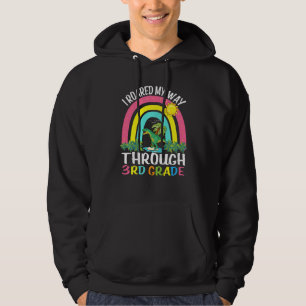 Kids Kids I Roared My Way Through 3rd Grade Dinosa Hoodie