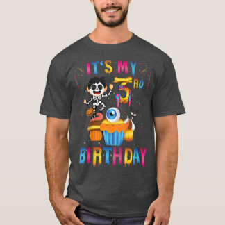 Kids Kids It's My 3rd Birthday Ghost Skeleton Hall T-Shirt