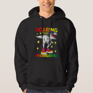 Kids Kids Roaring Into Kindergarten Back To School Hoodie