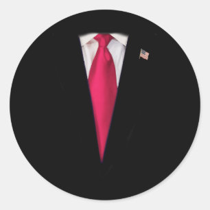 Kids Kids Trump Halloween Costume , Usa President Classic Round Sticker