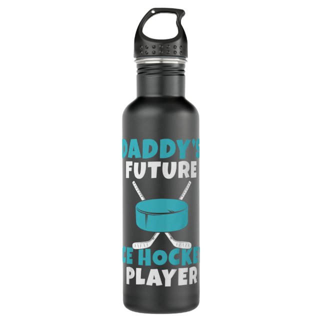 Kids Kids Youth Ice Hockey Boys Girls Player Hocke 710 Ml Water Bottle (Front)