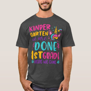 Kids Kindergarten Graduation Cute Unicorn Class Of T-Shirt