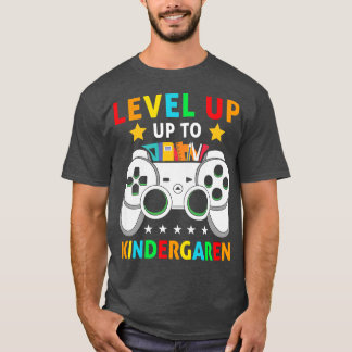 Kids Kindergarten Level Up To Video Game First Day T-Shirt