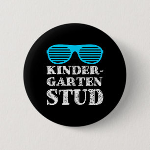 Kids Kindergarten Stud t For Boys Fun Back To Sch 6 Cm Round Badge