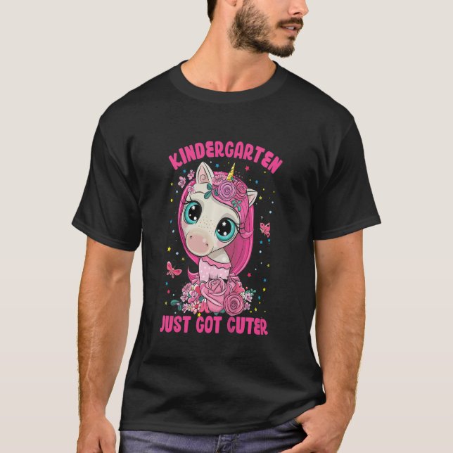 Kids Kindergarten  Unicorn Fun For Girls T-Shirt (Front)