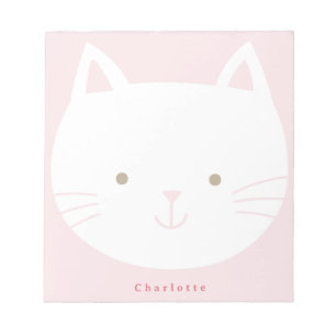 Kids Kitty Personalised notepads